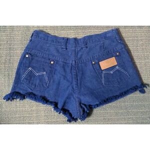Vtg Maverick Denim Shorts Cutoff Cowgirl Festival Jeans Womens Sz 11/12 70's USA
